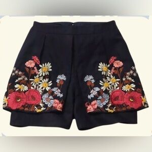 ISO Anthropologie Elevenses Embroidered Floral Skirt
